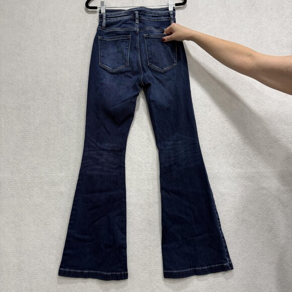 KanCan Jeans Womens 3/25 High Rise Curvy Flare Button Fly Stretch KB6026D-CV - Picture 8 of 12